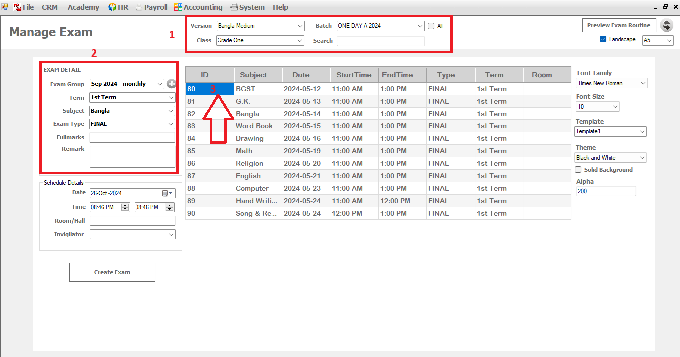 academy manage routing