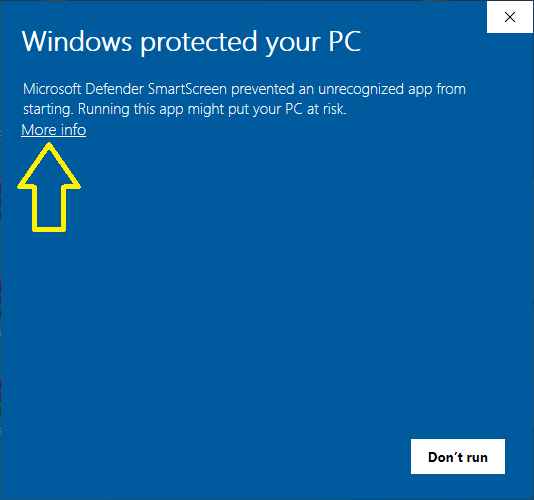 Run program dialog